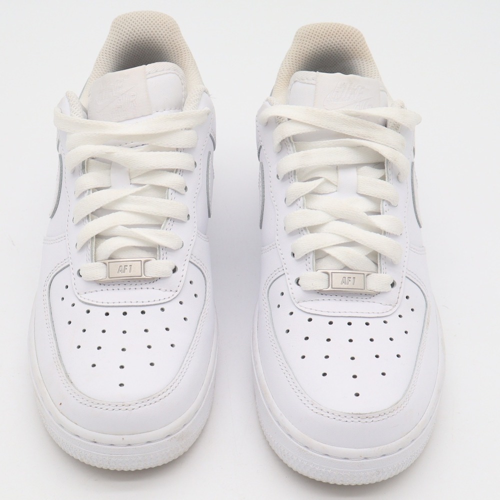 Nike Air Force 1 07 Womens 6.5 White Low Top Sneakers 315115-112 Triple White - Picture 3 of 14